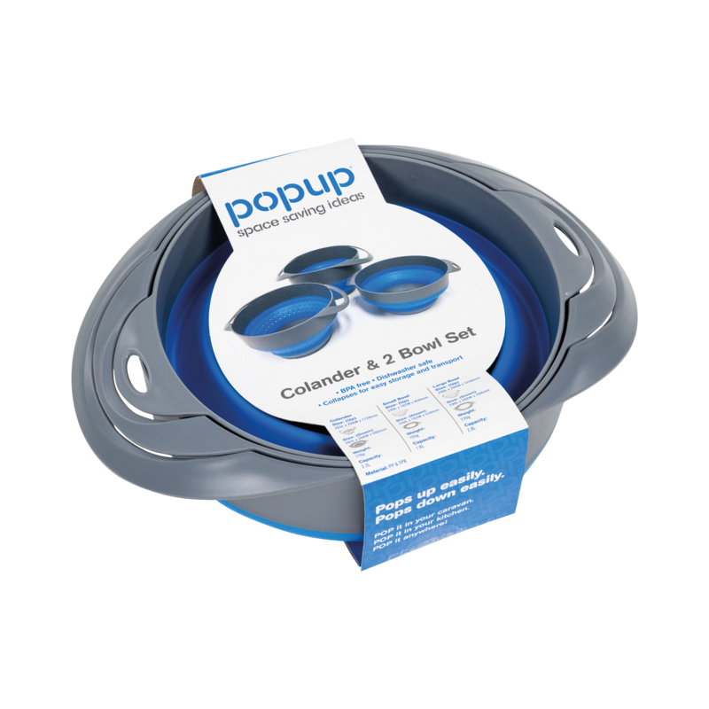 Popup Colander and 2 Bowl Set
