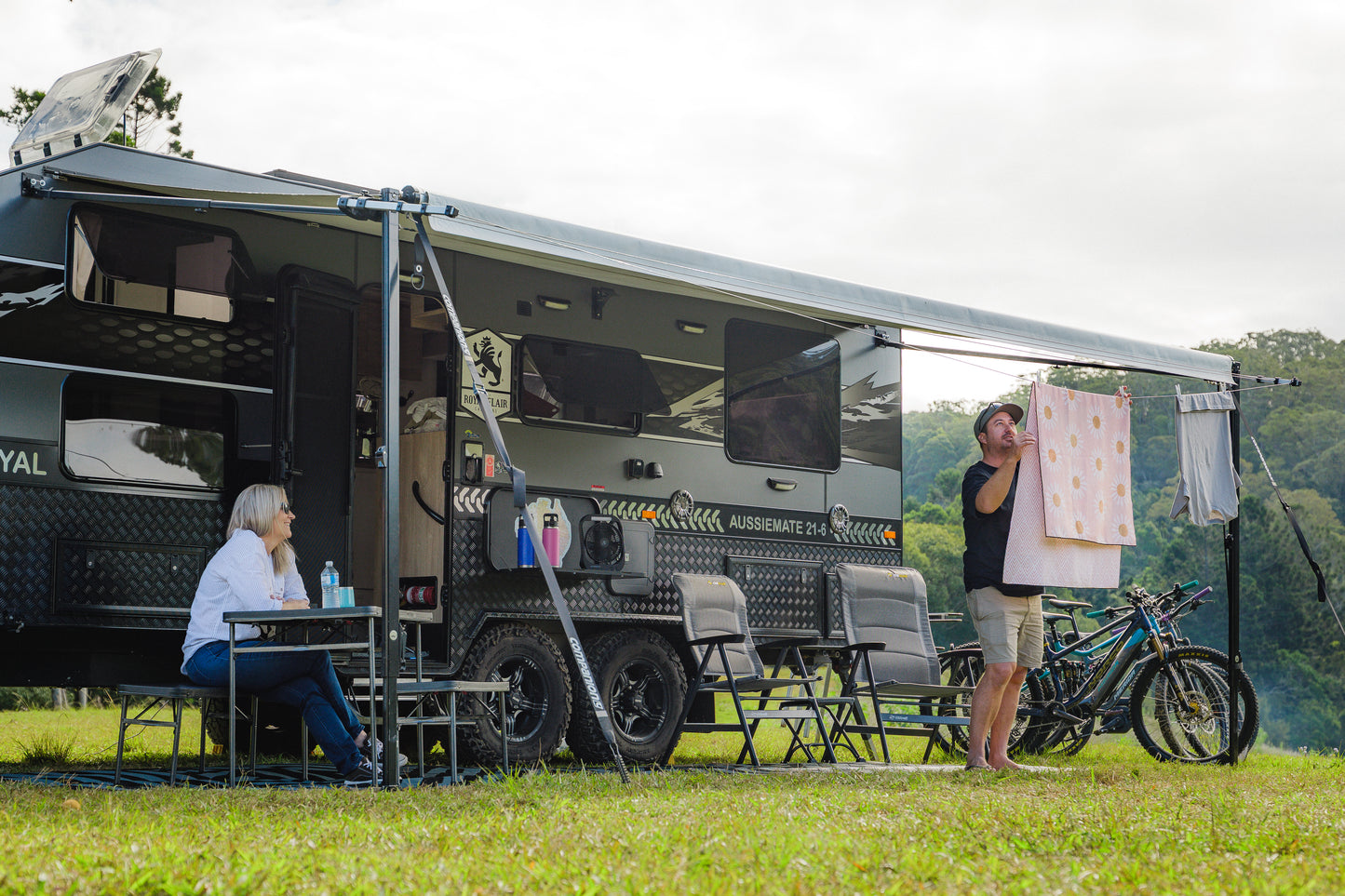 Caravan Awning Clothesline