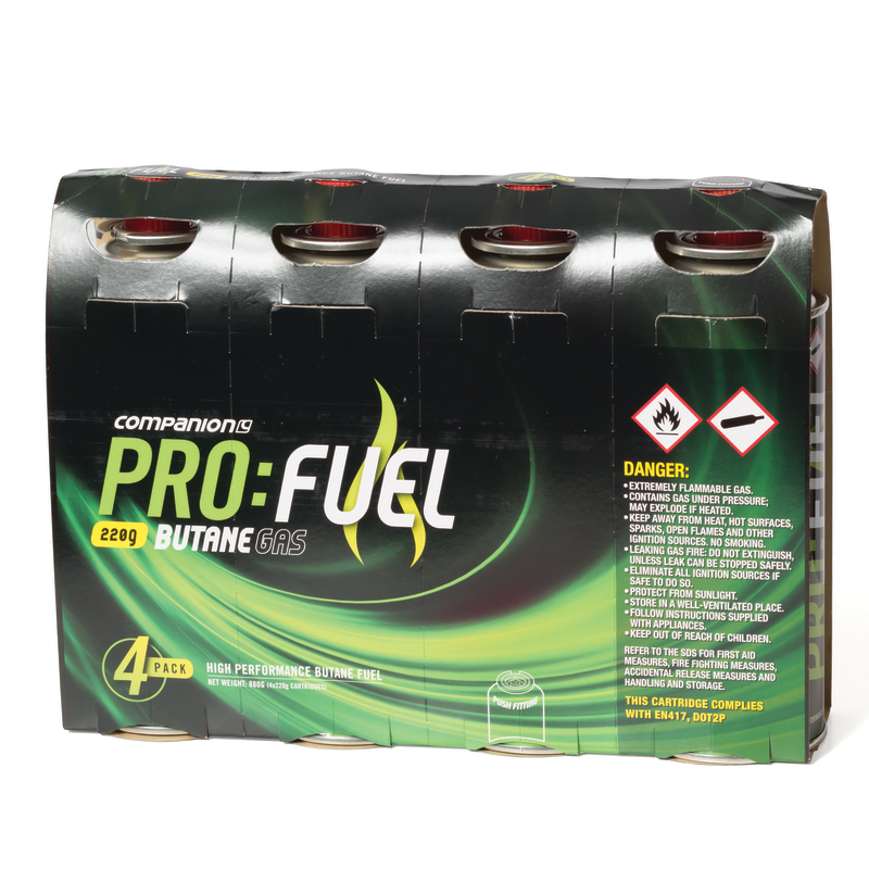 Butane Gas Canister 220g 4 Pack