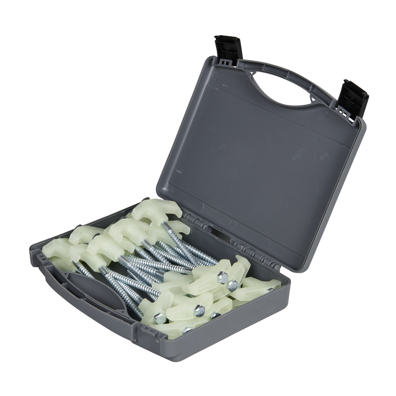 Screw In Tent Peg Set 25 Piece Glow in the dark